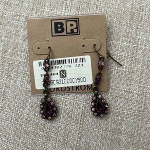 Pink and purple earrings